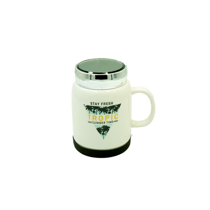 Mug Image 400Ml With Mirror Lid Silcone Base