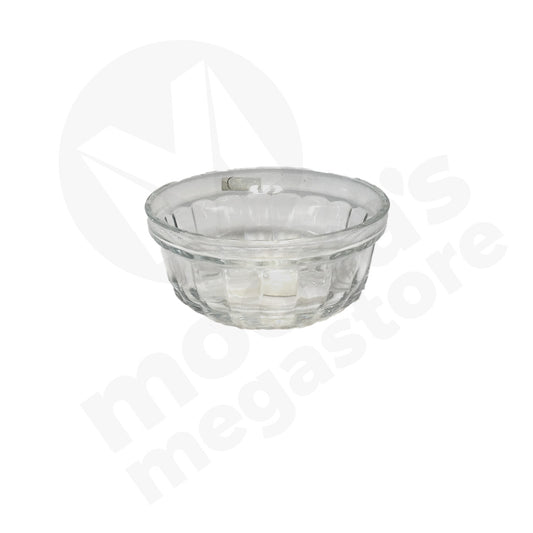 Bowl 15X7Cm Clear Embossed Scybe