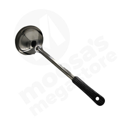 Ladle 35X10Cm Stainless Steel Black Stripe Handle