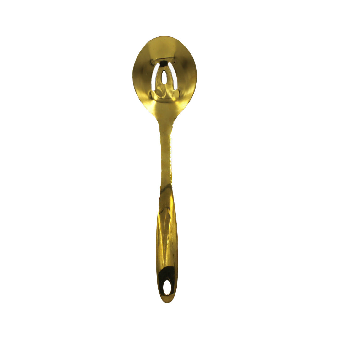 Spoon 26Cm Slotted Gold