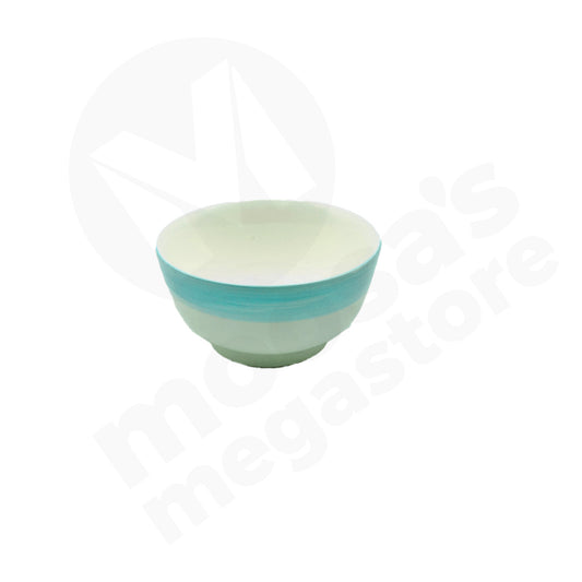 Bowl 12X6Cm White Line Edge Footed