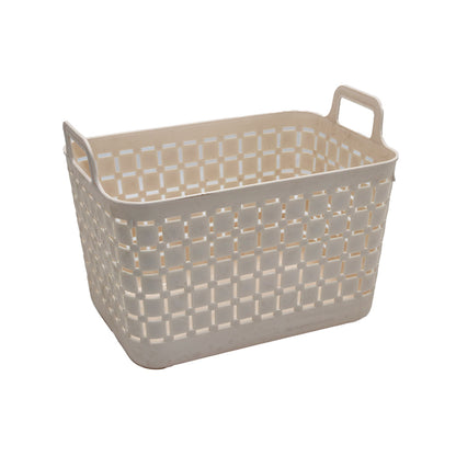 Storage Basket 26X18X16Cm With Lid Stacking