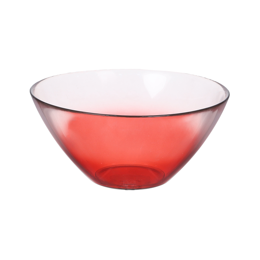 Bowl 16.5X8Cm Tempered Red 10367