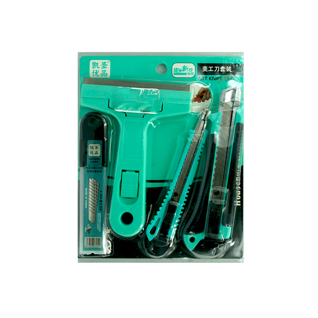 Tool Set 4Pc Utility Knifes Assorted – MoosasMegaStore