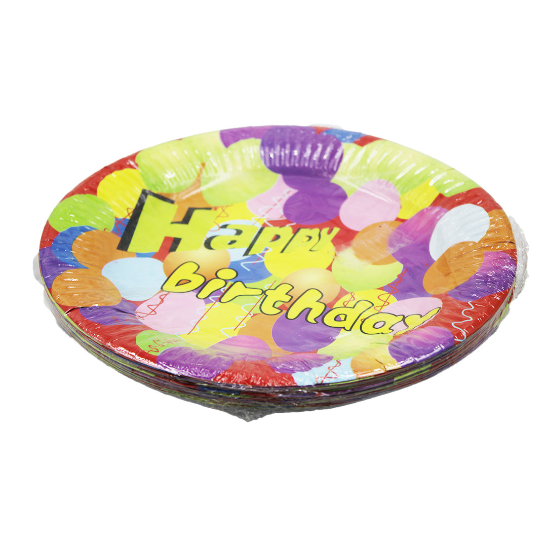 Paper Plate 20Pc 24Cm Round Party Assorted