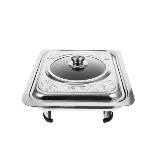 Chafing Dish W/Lid Stainless Steel 34X34Cm Square