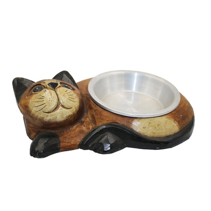 Cat/Dog Feeding Bowl Wooden