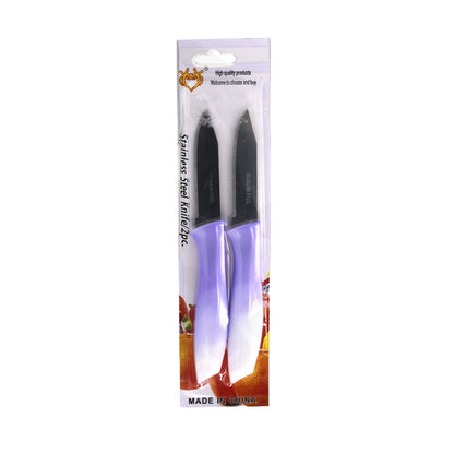 Knife Utility 2Pc 7Cm Plastic Handle