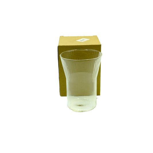 Tumbler 11X8.5Cm Ribbed 330Ml Glass