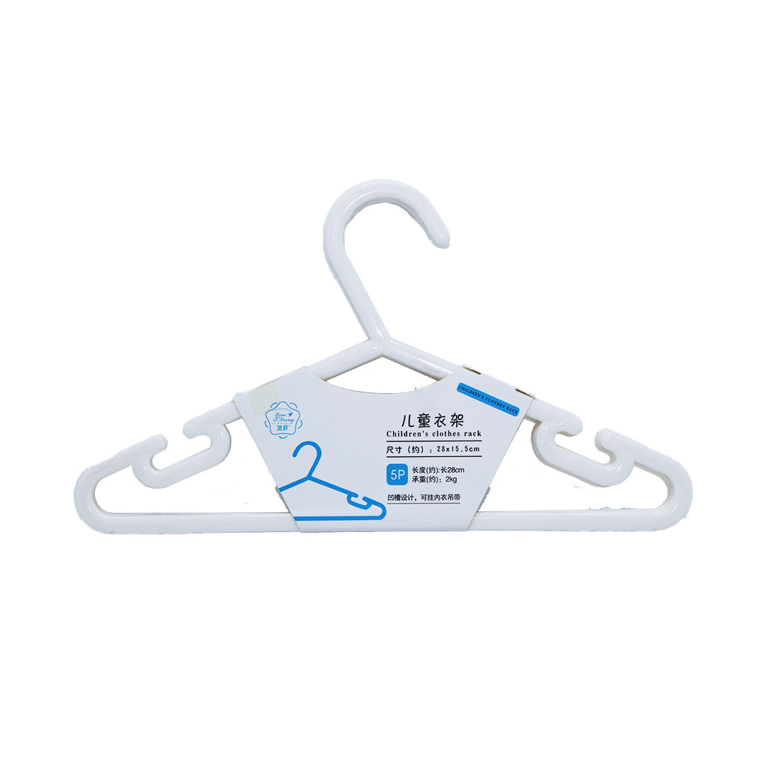 Hanger 5Pc 28Cm Kiddies Plastic Flat Ht-515