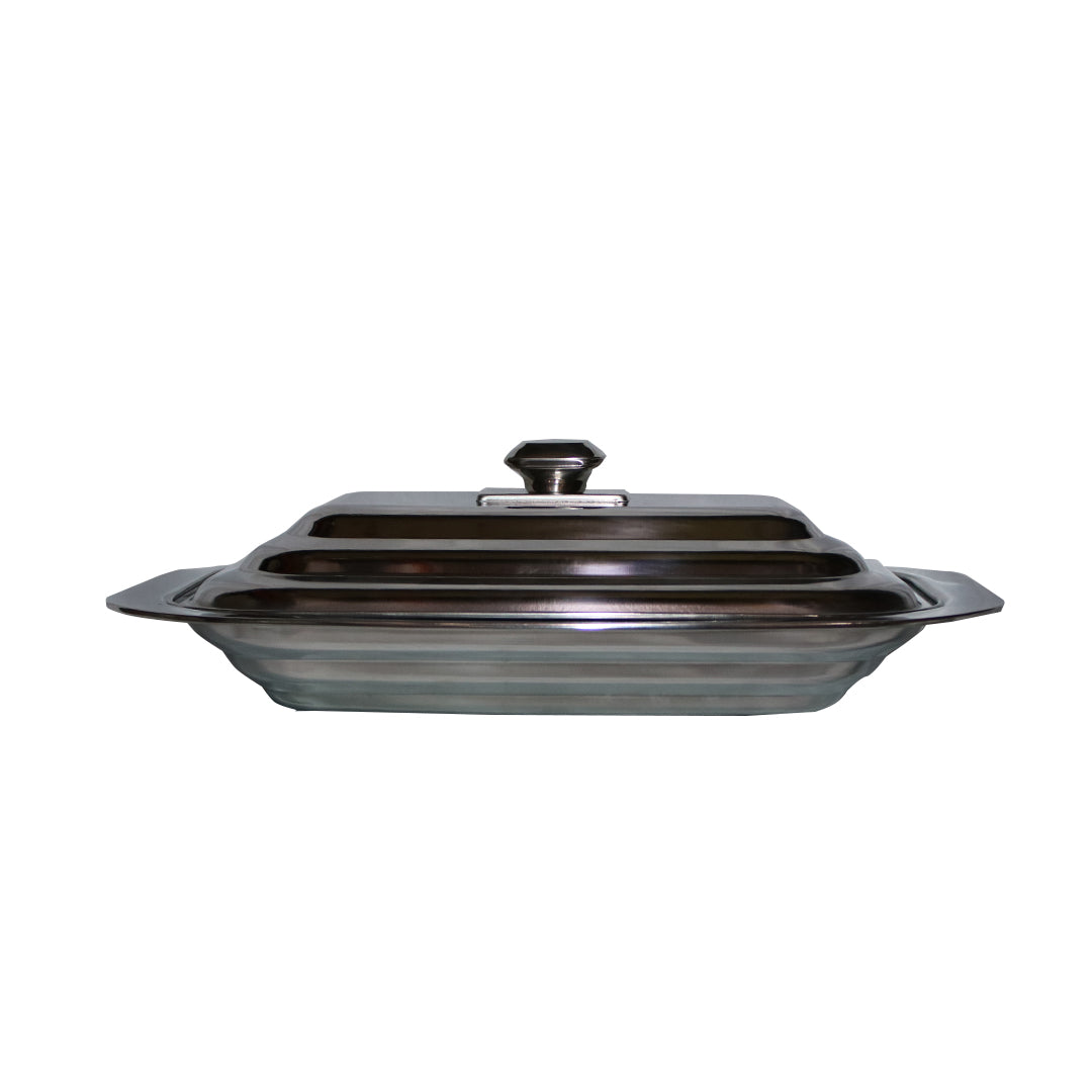 Roaster Pan With Lid 40X28Cm Stainless Steel