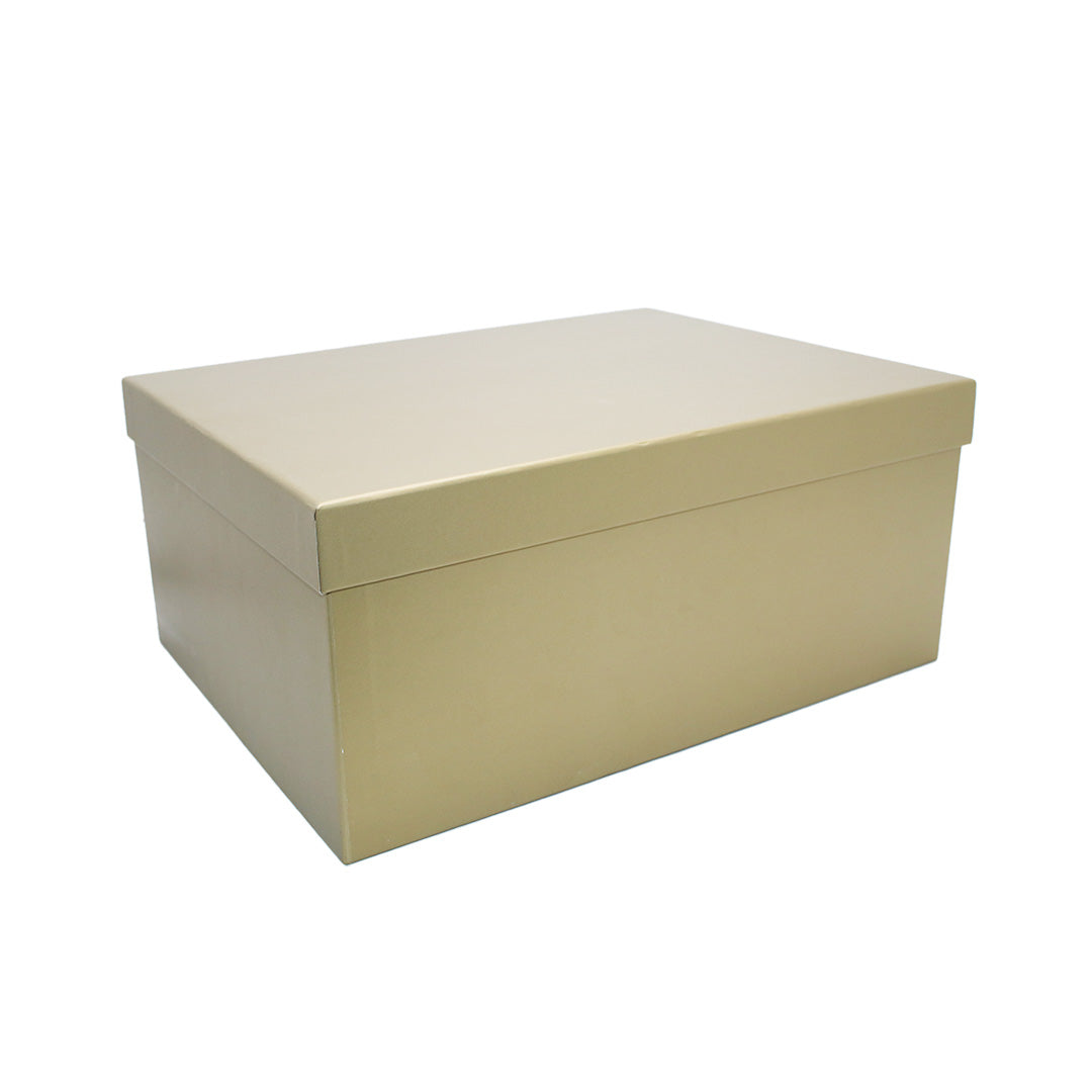 Gift Box 27X20X12Cm Plain Gold