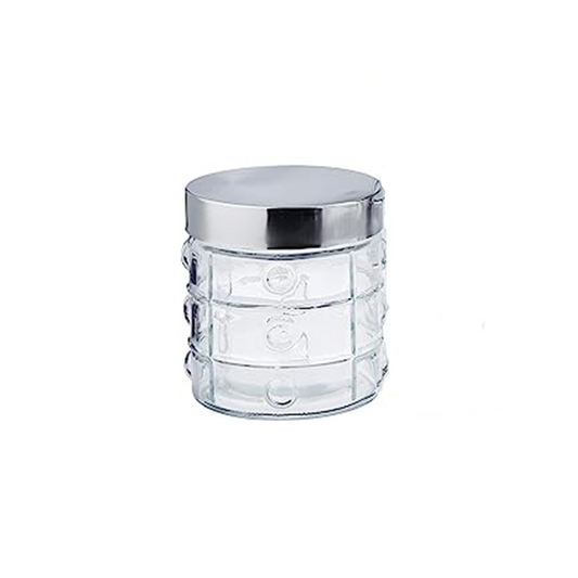 Jar 850Ml/12Cm Glass Stainless Steel Lid Tti/Image