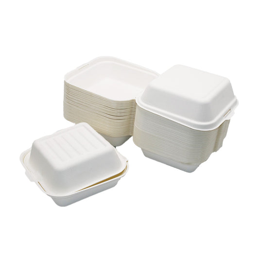 Takeaway Container 50Pc 15Cm Square  Bio Pack