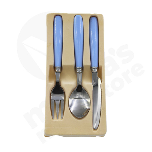 Cutlery Set 12Pc Stainless Steel Plastic Handle