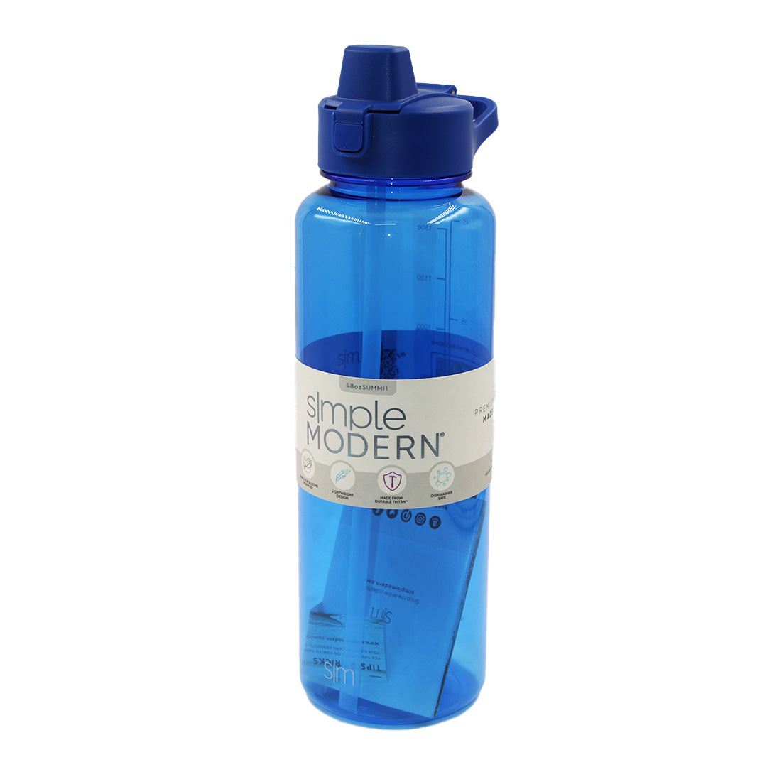 Water Bottle 1.3L Tinted Blue Flip Lid