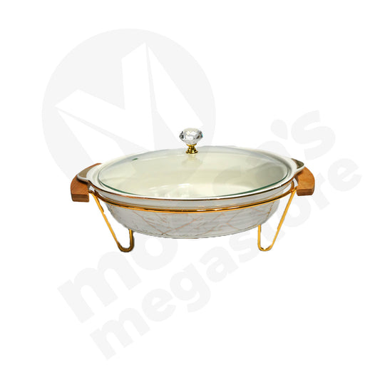 Casserole 26X20Cm Oval With Burner Stand