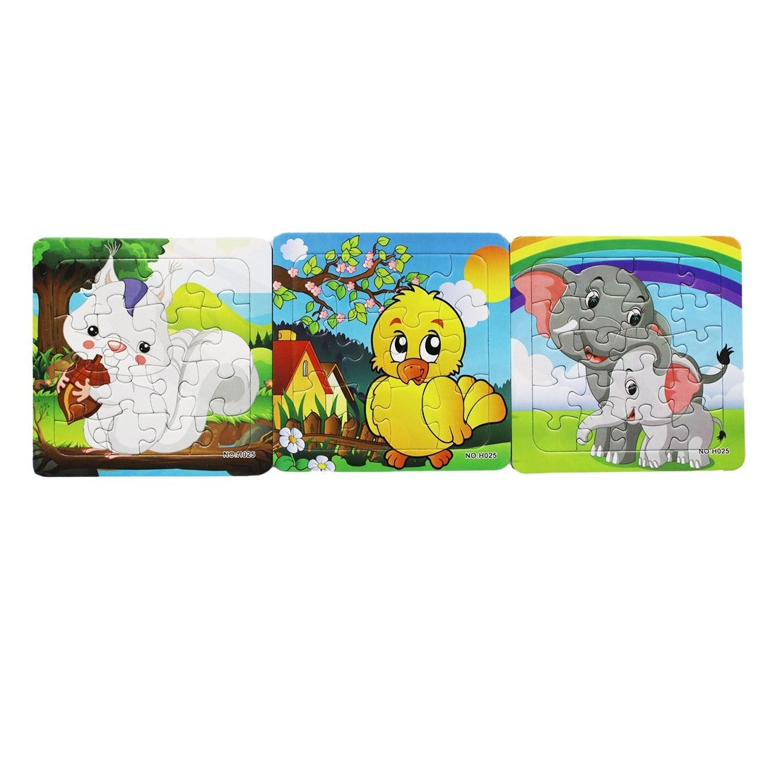 Puzzle 3Pc Square 14Cm H025