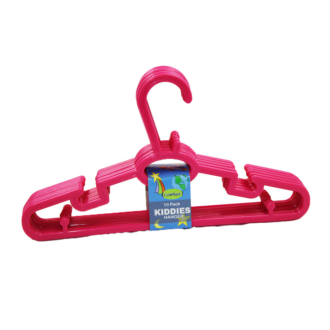 Hanger 10Pk  Kiddies  Assorted  Colours Cent