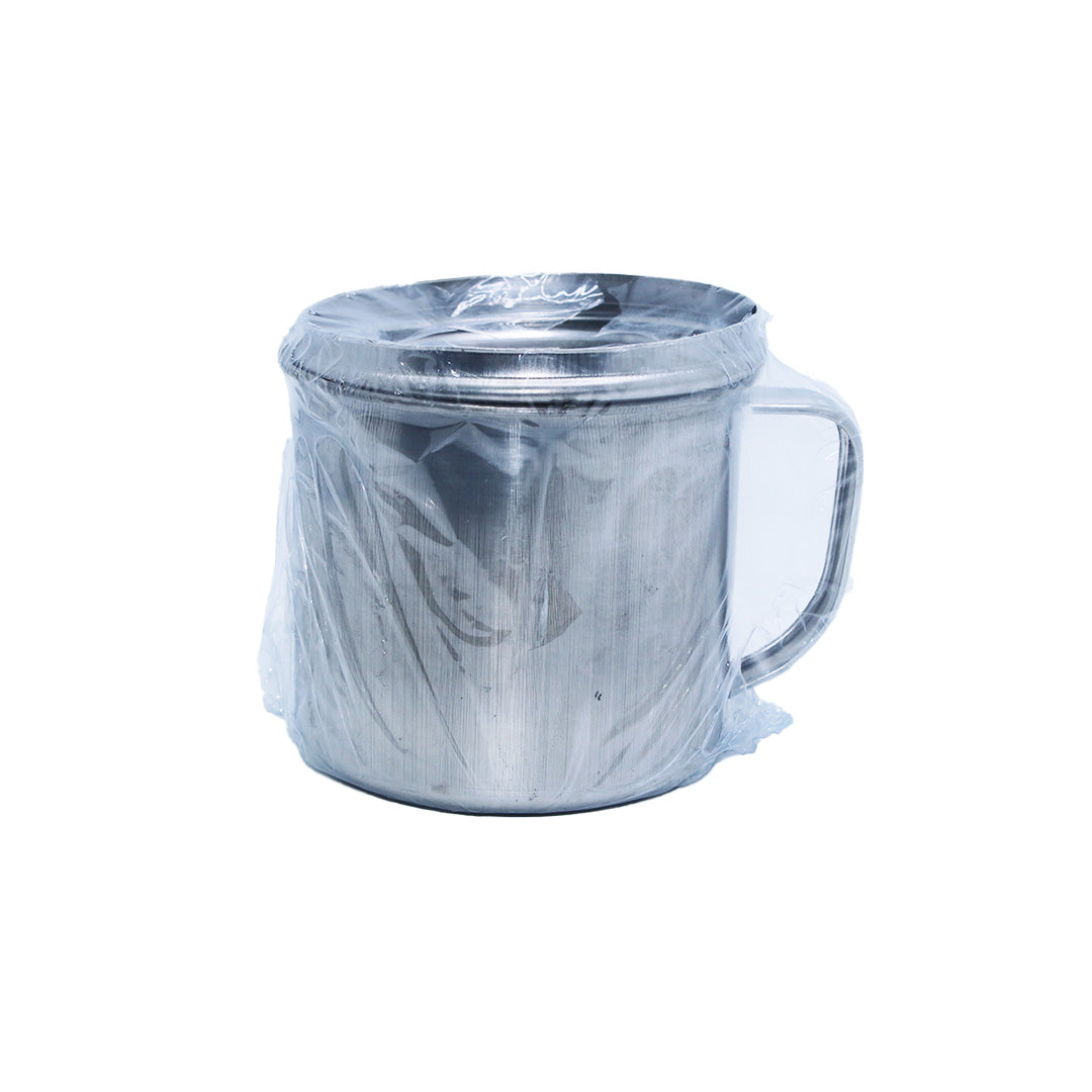 Mug 9X9Cm With  Lid Stainless Steel