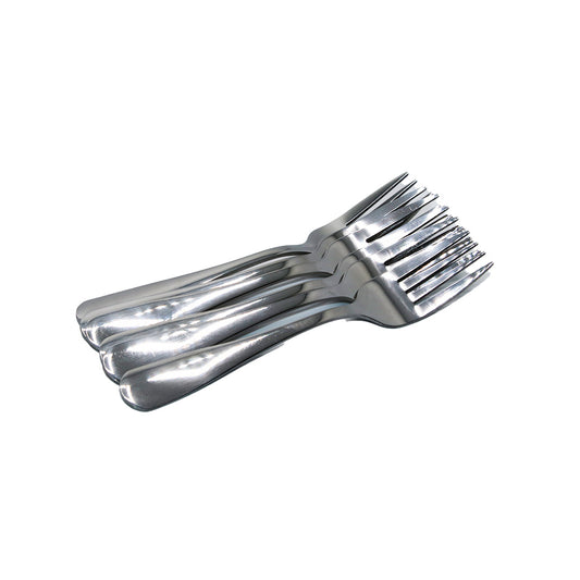 Dessert Fork 6Pc Stainless Steel  Plain Yzi