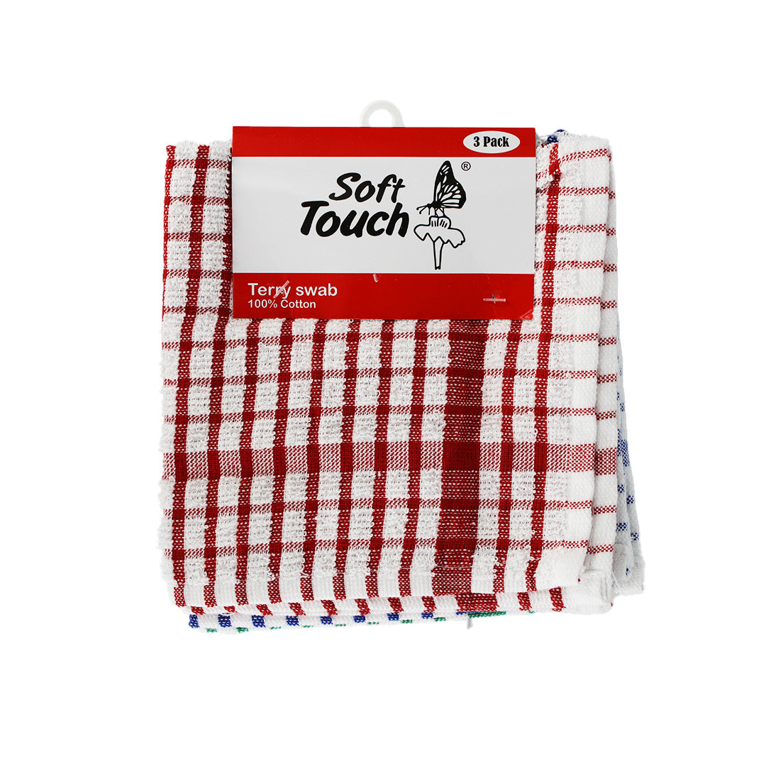 Swab 3Pc Terry 40X40Cm