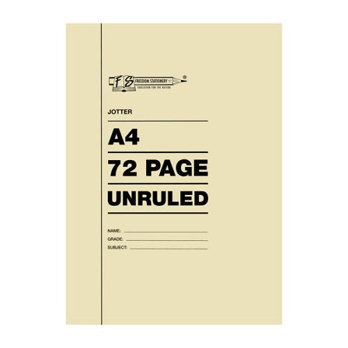 Jotter 72P/A4 Unruled