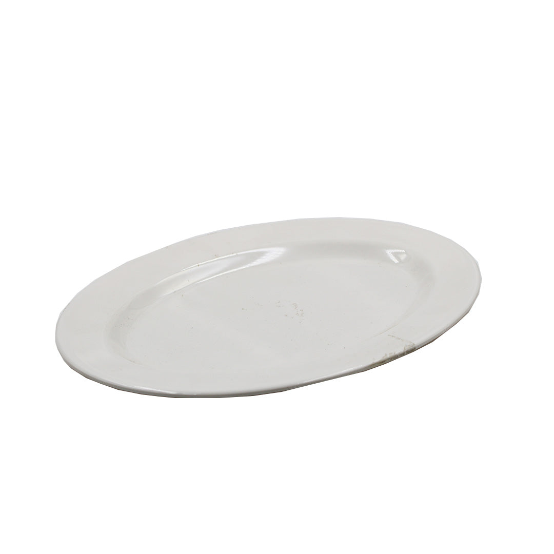 Mm Platter 30X22Cm Oval White