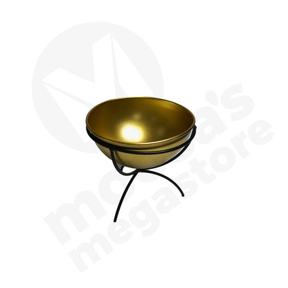 Flower Stand 15X17Cm Metal/Gold Bowl