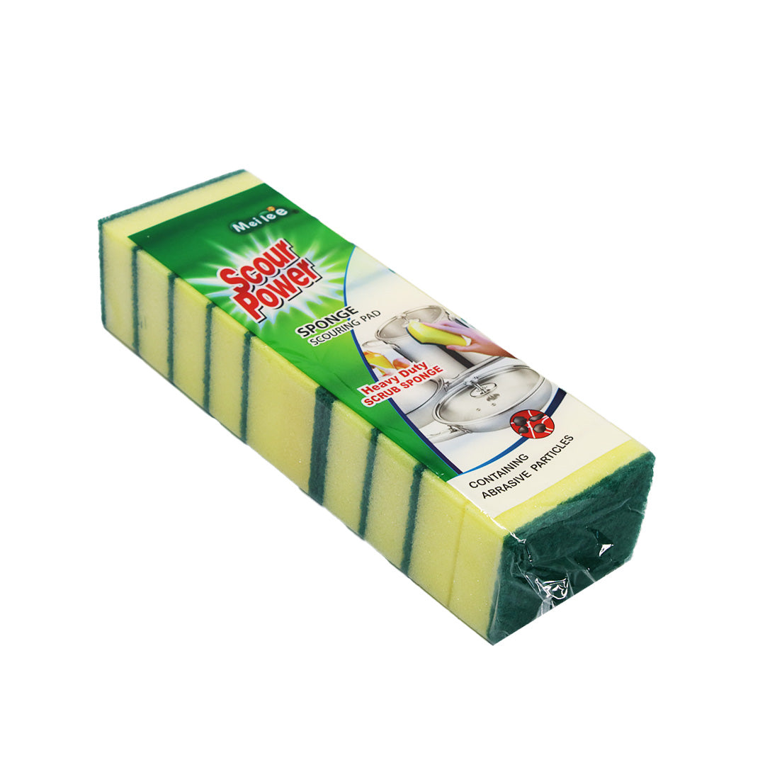 Sponge Scourer 10Pc Multi Colour Meilee