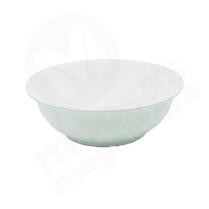 Bowl 28.5X9.5Cm White Embossed