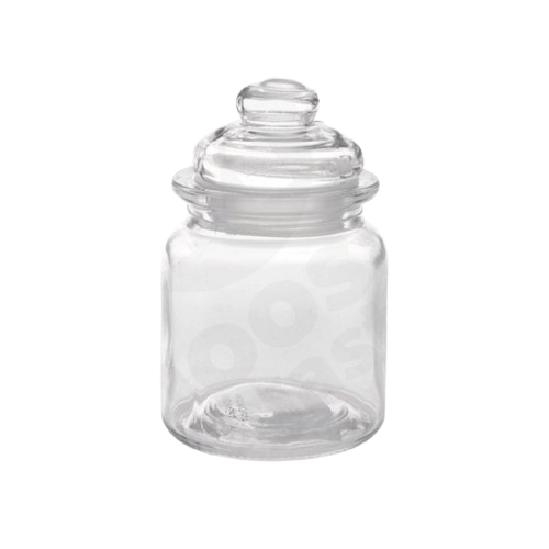 Jar 9X7Cm Round Clear Pop Lid