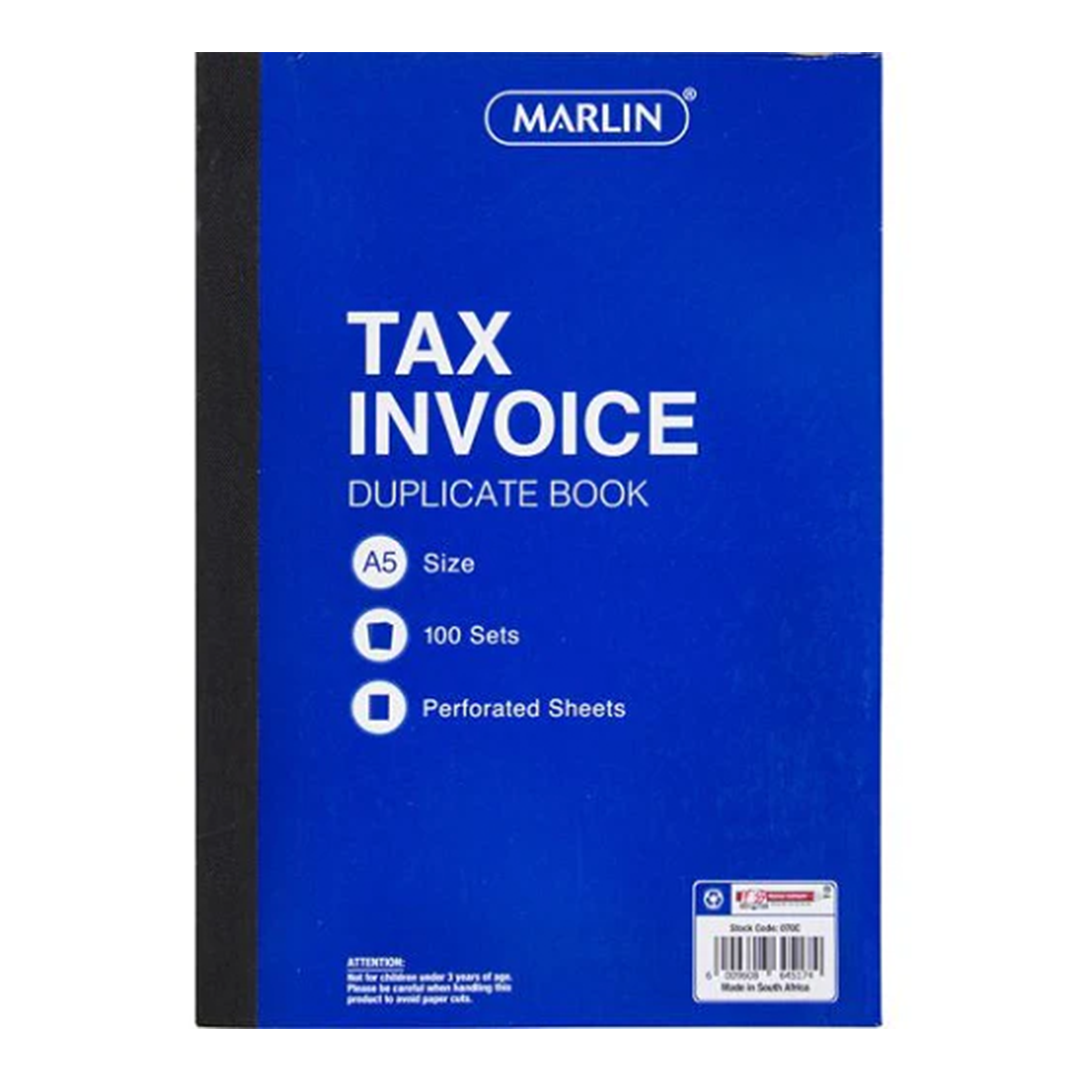 Marlin Invoice Book A5/100Set