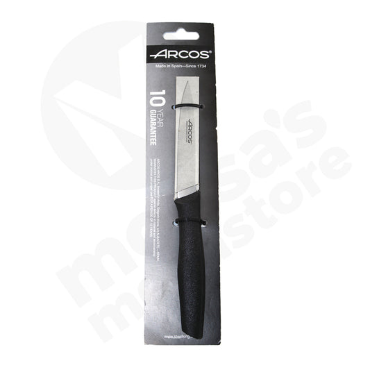 Knife Paring 100Mm Black Handle Arcos Carded