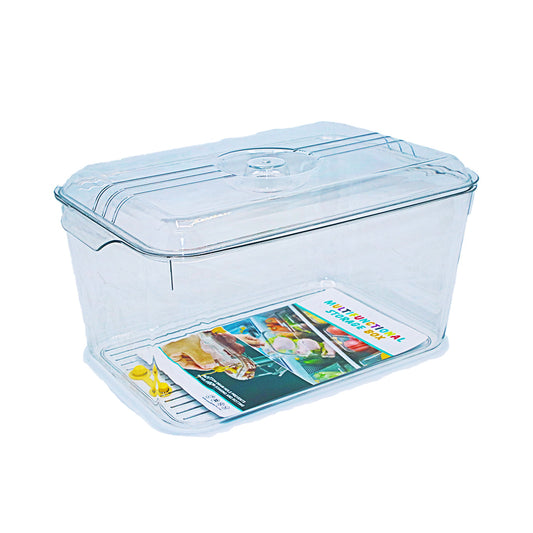 Fridge Storage 31X19X16Cm With  Lid Plastic