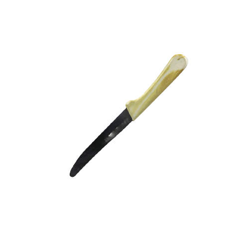 Knife 10Cm Serated Plastic  Handle