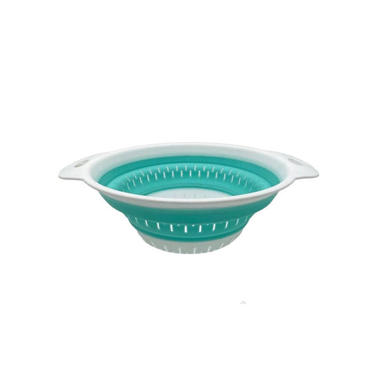 Colander 24Cm Round Silcone/Plastic Folding 2Handl