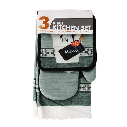 Oven Glove/ Pot Holder/Towel 3Pc Bangyao