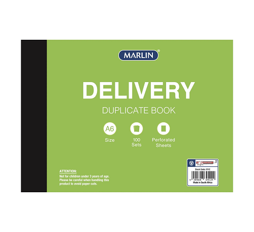 Marlin Delivery Book Duplicate A6/100