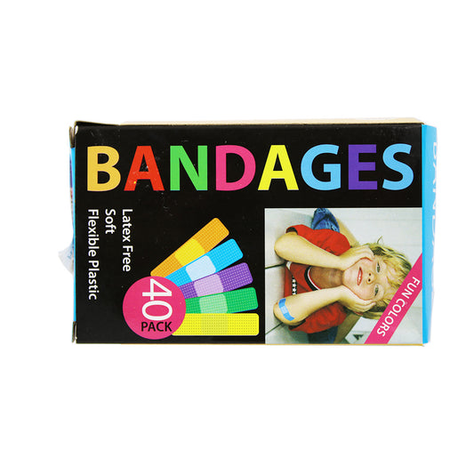 Bandage 40Pc Kiddies Fun Colours