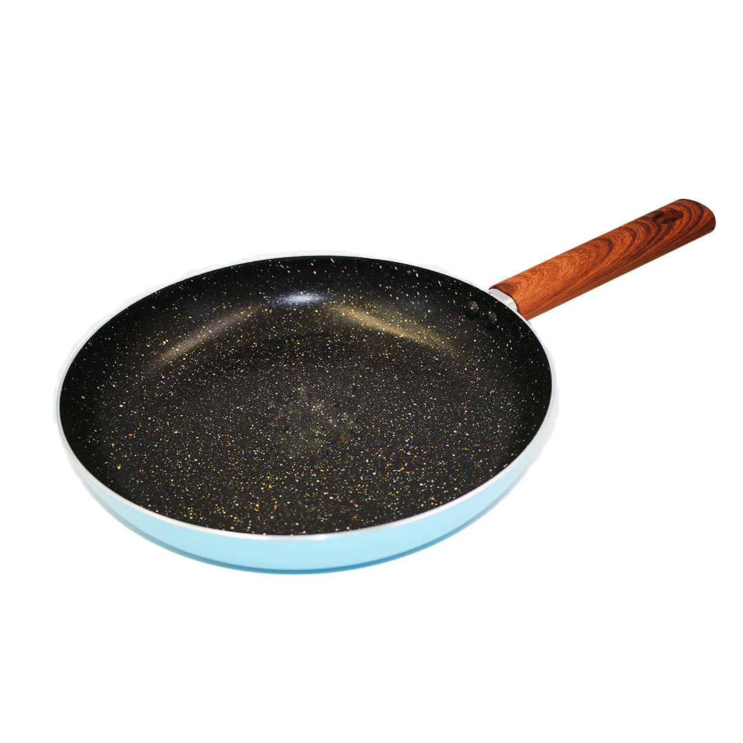 Frying Pan 21Cm Non Stick  Wooden Look Handle