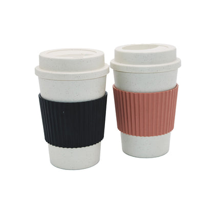 Coffee Cup 14X8Cm With Lid Plastic