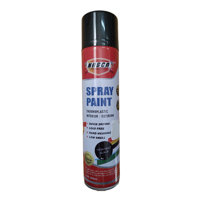 Spray Paint 300Ml High Heat Black Nasca