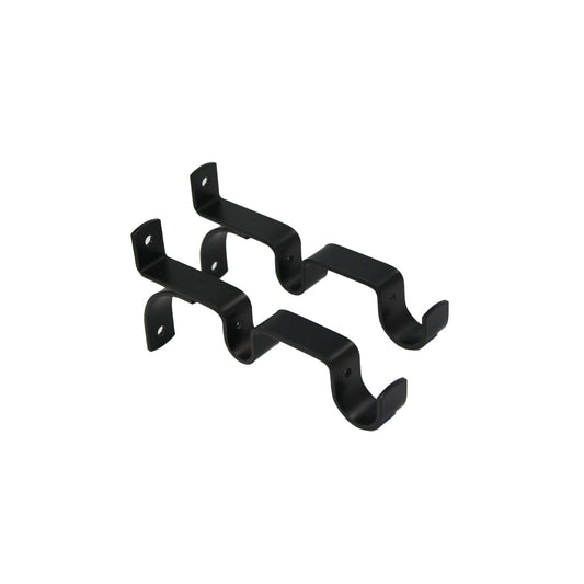 Bracket 25/16Mm 2Pc  Black Alpha