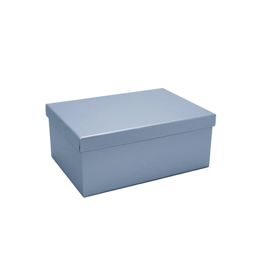 Gift Box 27X20X12Cm Plain Silver