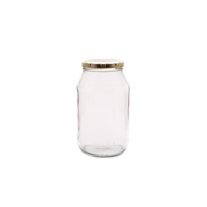 Jar 375Ml Farrago/Herbert With Gold Lid Consol