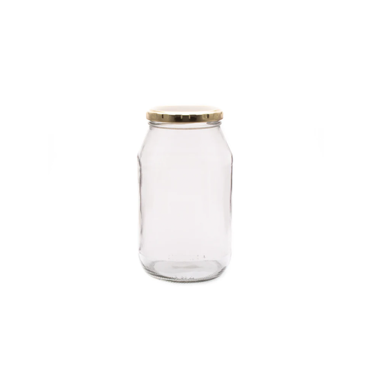 Jar 375Ml Farrago/Herbert With Gold Lid Consol