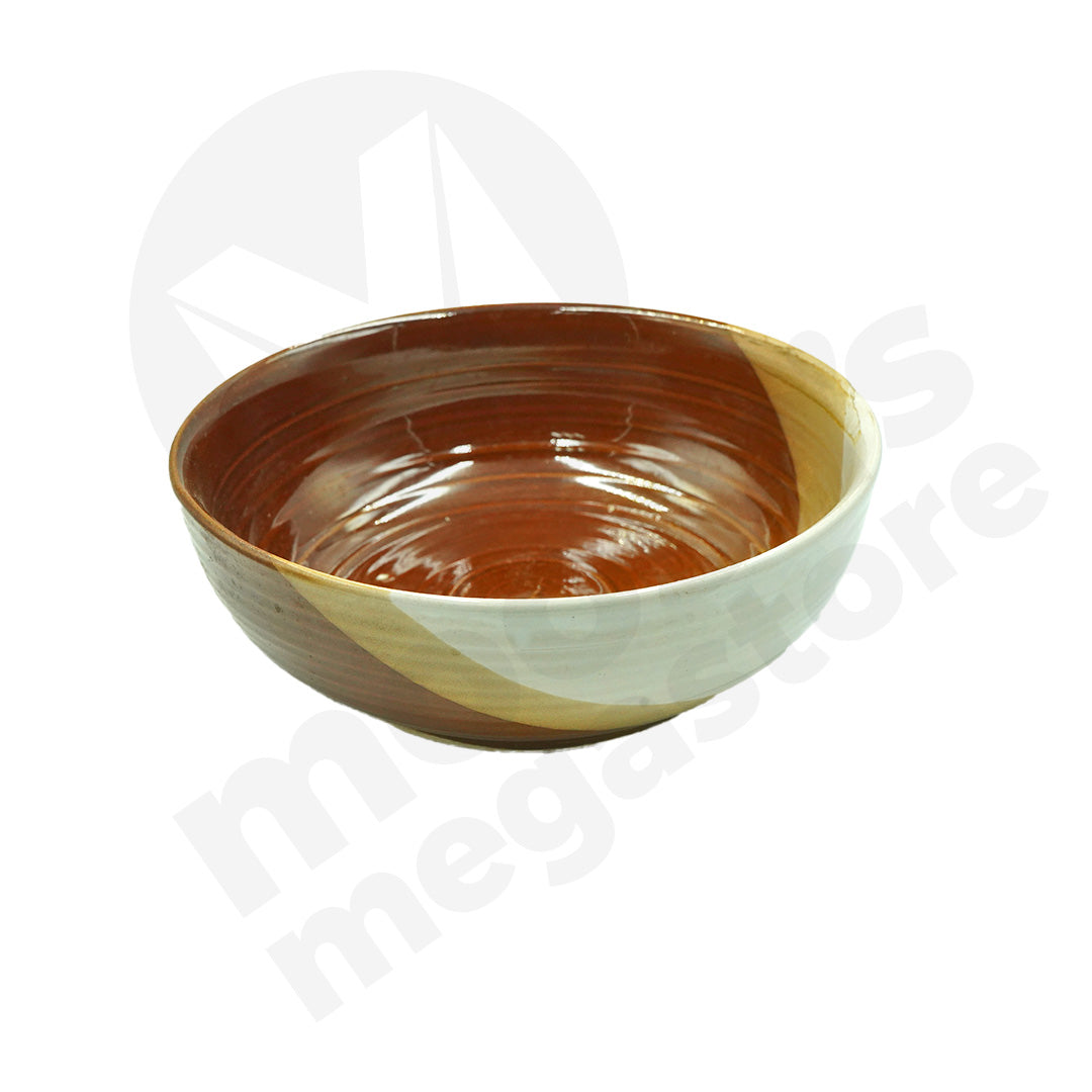 Bowl 23X8Cm Glazed /2Tone Assorted