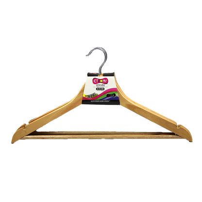 Hanger 3Pc Wooden Adult Dark Brown Image