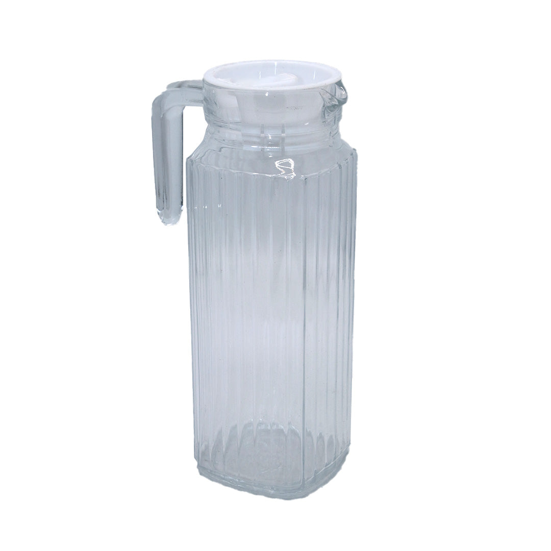 Jug 1L Frigo Square Clear Embossed